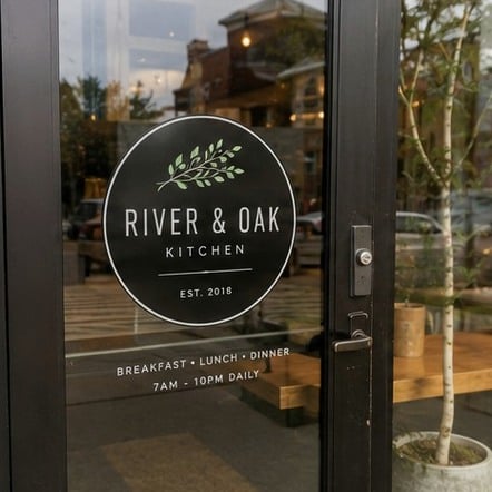Customized static clings for restaurants and cafes
