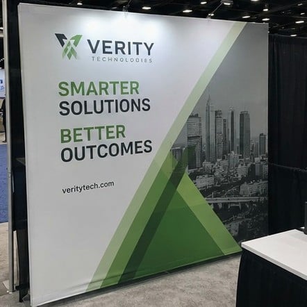 Customized static clings for trade shows and pop-up events